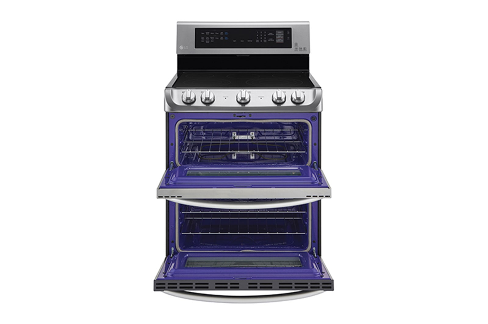 LG Cuisinière électrique à four double de 7,3 pi 3 dotée du système ProBake Convection<sup>MC</sup>, de la technologie EasyClean<sup>MD</sup> Express et du système de gril infrarouge, LDE5415ST