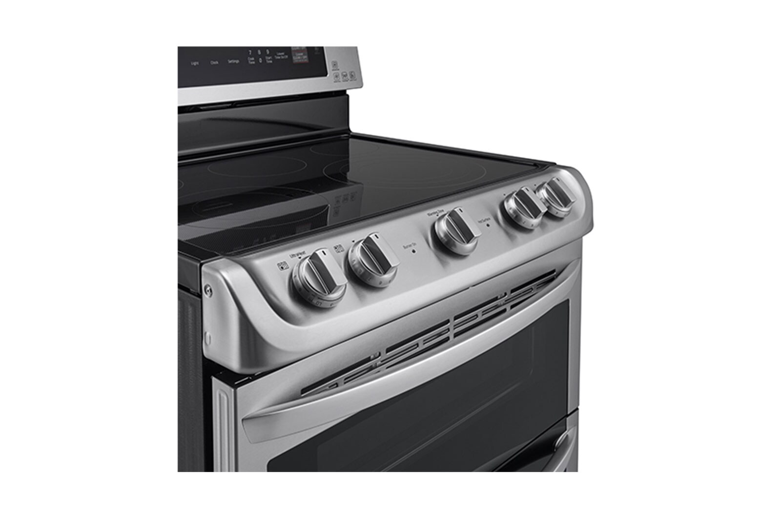 LG Cuisinière électrique à four double de 7,3 pi 3 dotée du système ProBake Convection<sup>MC</sup>, de la technologie EasyClean<sup>MD</sup> Express et du système de gril infrarouge, LDE5415ST