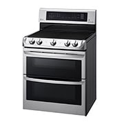 LG Cuisinière électrique à four double de 7,3 pi 3 dotée du système ProBake Convection<sup>MC</sup>, de la technologie EasyClean<sup>MD</sup> Express et du système de gril infrarouge, LDE5415ST