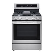 LG Cuisinière au gaz intelligente de 5,8 pi3 avec Wi-Fi, InstaView<sup>MC</sup>, convection véritable et technologie AirFry, LRGL5825F