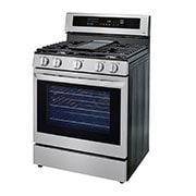 LG Cuisinière au gaz intelligente de 5,8 pi3 avec Wi-Fi, InstaView<sup>MC</sup>, convection véritable et technologie AirFry, LRGL5825F