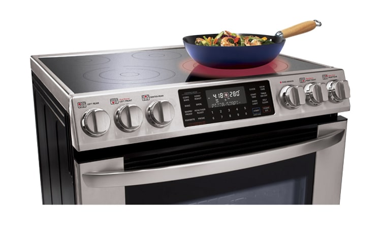 LG 5.4 pi 3 | Cuisinière encastrable d'extra grande capacité avec système de convection double véritable, LSE3092ST
