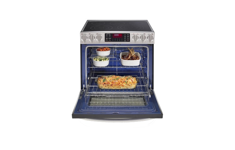 LG 5.4 pi 3 | Cuisinière encastrable d'extra grande capacité avec système de convection double véritable, LSE3092ST