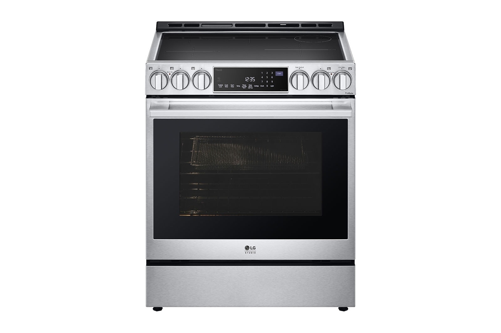 LG Cuisinière à induction encastrable de 6,3 pi³ avec technologie InstaView<sup>MD</sup>, Air Fry et Air Sous Vide de LG STUDIO, LSIS6338F