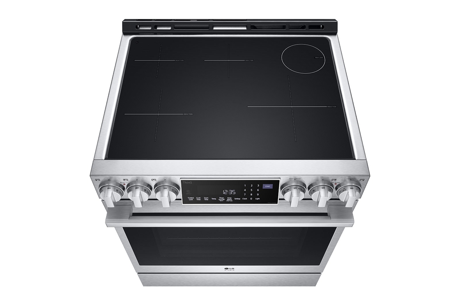 LG Cuisinière à induction encastrable de 6,3 pi³ avec technologie InstaView<sup>MD</sup>, Air Fry et Air Sous Vide de LG STUDIO, LSIS6338F