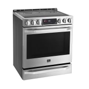 LG STUDIO- Cuisinière électrique de 6,3 pi 3 encastrable avec four de pleine capacité et tiroir chauffant, LSSE3026ST