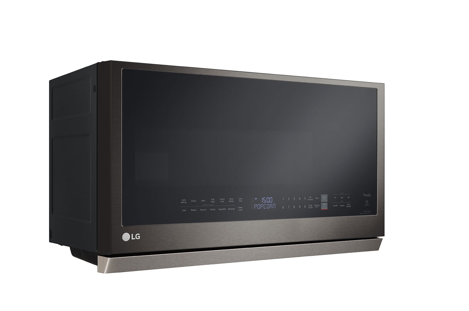 LG Four à micro-ondes intelligent avec hotte intégrée de 2,1 pi³ avec Wi-Fi, hotte ExtendaVentMC2.0, MVEL2137D