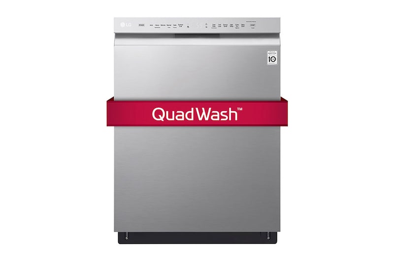 LG Lave-vaisselle à commande frontale de 48 dB équipé du système QuadWash<sup>MC</sup> et du moteur à inversion DirectDrive<sup>MC</sup>, LDF5545ST