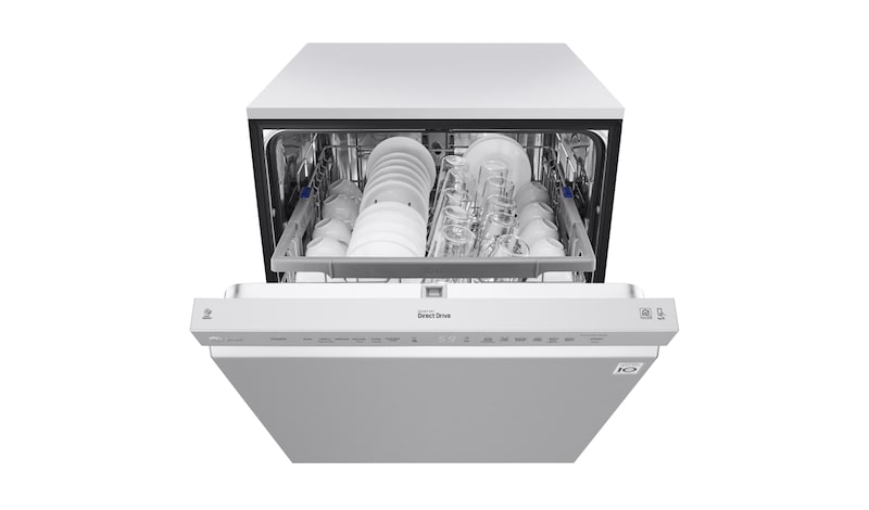 LG Lave-vaisselle à commande frontale de 48 dB équipé du système QuadWash<sup>MC</sup> et du moteur à inversion DirectDrive<sup>MC</sup>, LDF5545ST