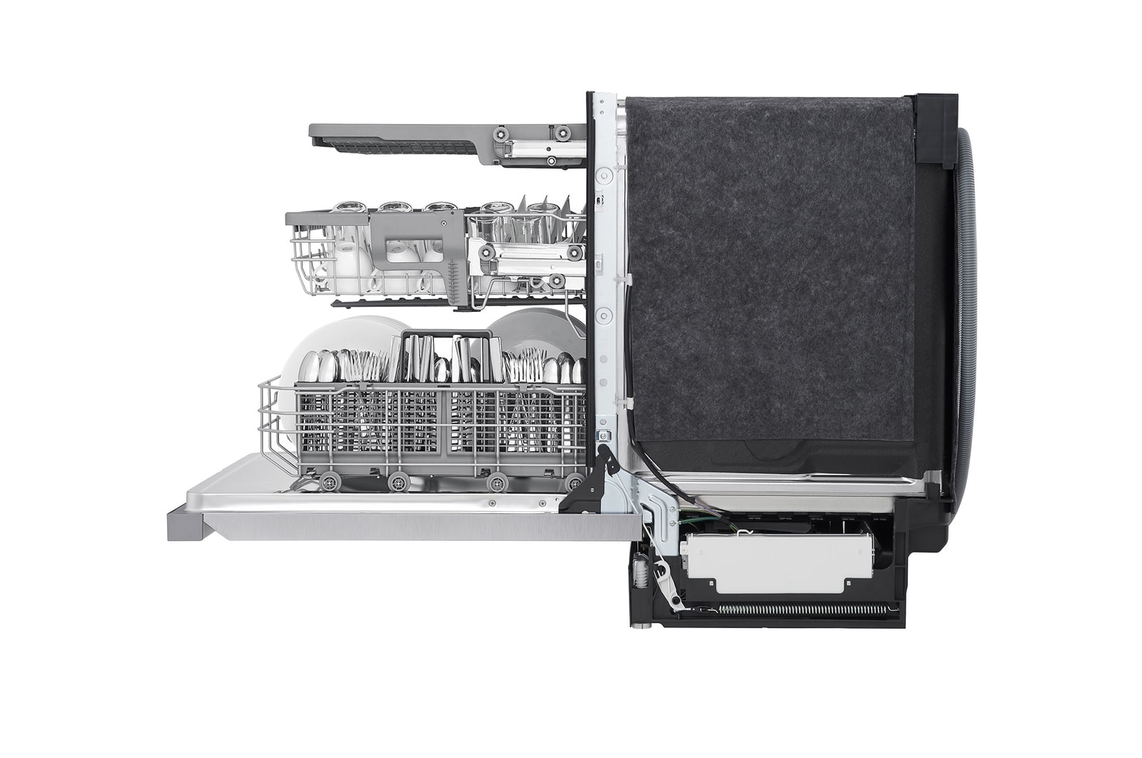LG Lave-vaisselle à commande frontale du système QuadWash<sup>MD</sup> et du système EasyRack<sup>MD</sup> Plus, LDFN4542S