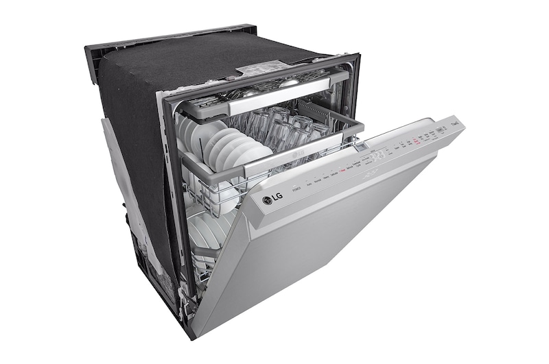 LG Lave-vaisselle intelligent avec lave et sèche en 1 heure, commandes sur le dessus et système QuadWash Pro<sup>MC</sup>, technologie TrueSteam<sup>MD</sup> et technologie Dynamic Dry<sup>MC</sup>, LDPH7972S