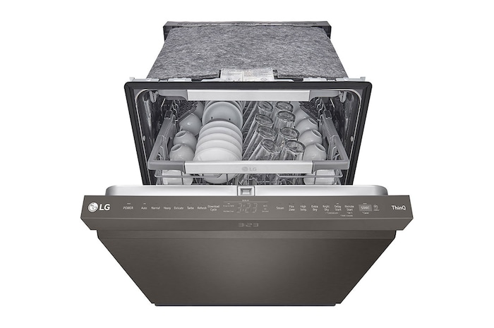 LG Lave-vaisselle intelligent avec commandes sur le dessus et système QuadWash<sup>MC</sup> Pro, technologie TrueSteam<sup>MD</sup> et technologie Dynamic Dry<sup>MC</sup>, LDPS6762D