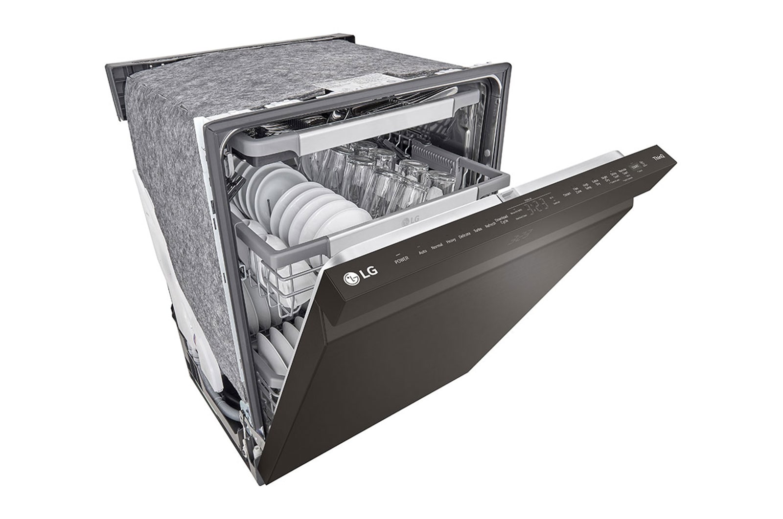 LG Lave-vaisselle intelligent avec commandes sur le dessus et système QuadWash<sup>MC</sup> Pro, technologie TrueSteam<sup>MD</sup> et technologie Dynamic Dry<sup>MC</sup>, LDPS6762D