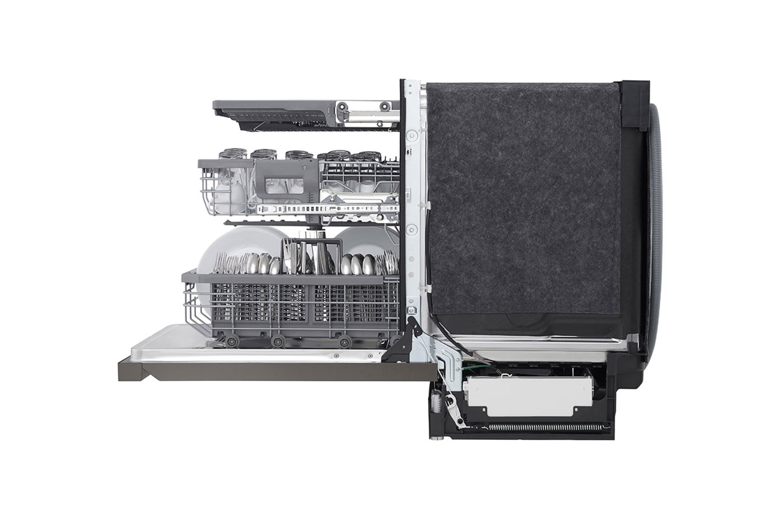 LG Lave-vaisselle intelligent avec commandes sur le dessus et système QuadWash<sup>MC</sup> Pro, technologie TrueSteam<sup>MD</sup> et technologie Dynamic Dry<sup>MC</sup>, LDPS6762D