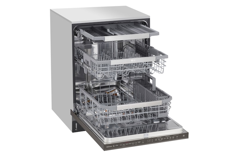 LG Lave-vaisselle LG STUDIO à vapeur et à commandes supérieures avec technologie QuadWash<sup>MC<sup/>, LSDT9908BD