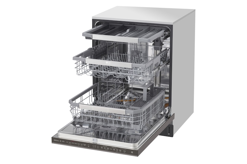 LG Lave-vaisselle LG STUDIO à vapeur et à commandes supérieures avec technologie QuadWash<sup>MC<sup/>, LSDT9908BD