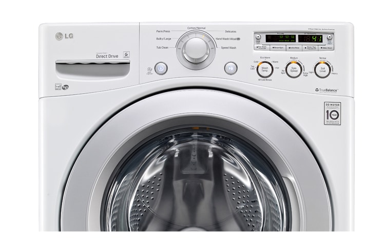 LG Laveuse à chargement frontal à super grande capacité de 4,6 pi 3 avec la technologie 6Motion MC , WM3050CW