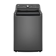 Vue avant de Laveuse à chargement vertical de 4,8 pi³ avec agitateur et couvercle en verre SlamProof, WT6105CM