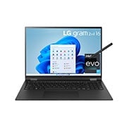 LG gram 2-en-1 ultraléger avec écran IPS de 16 po 16:10 doté de la fonctionnalité LG Glance de Mirametric<sup>MD</sup>, 16T90Q-K.AA75A9