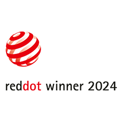 Logo du prix Red Dot Design 2024.