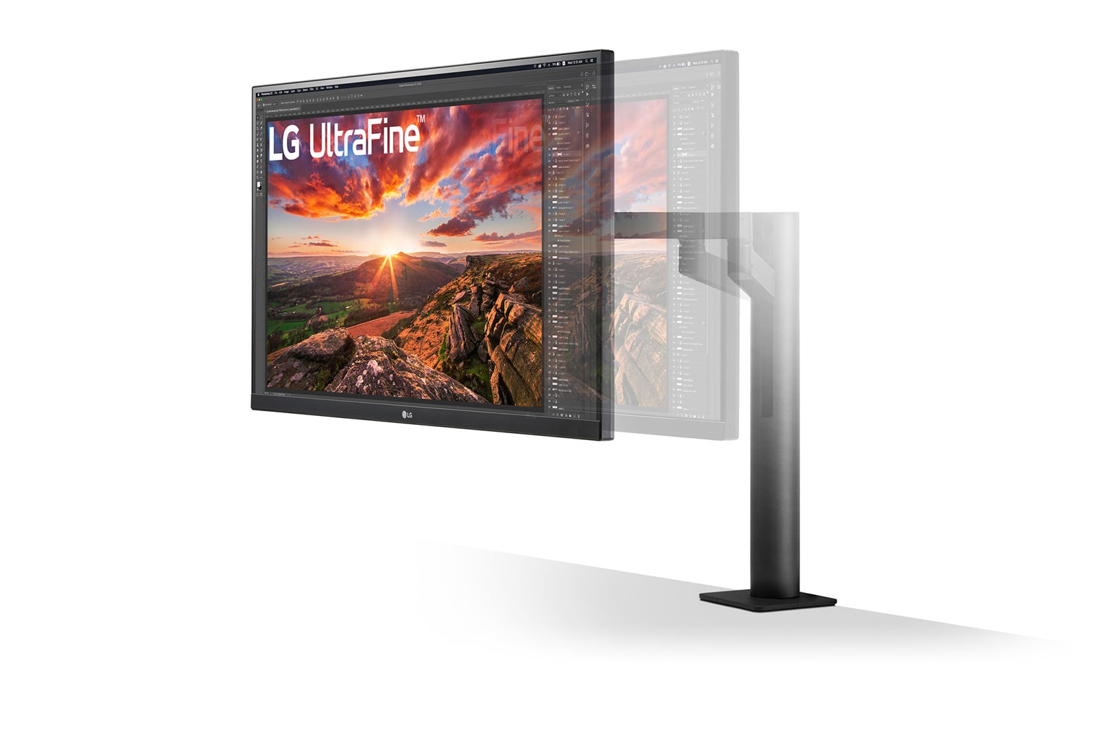 LG Moniteur Ergo IPS UHD 4K 27 po. avec USB de Type-C<sup>MC</sup>, 27UN880-B