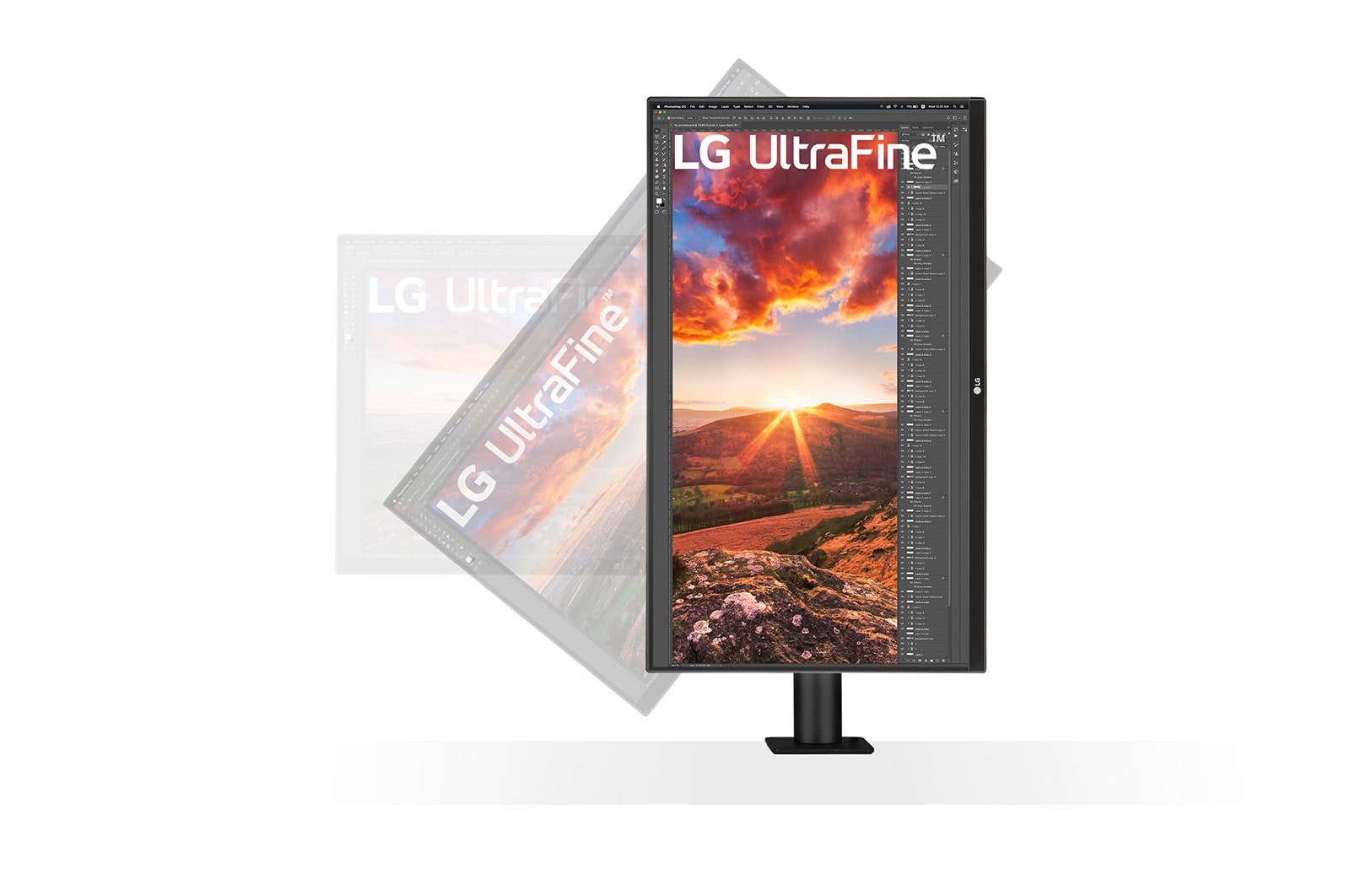 LG Moniteur Ergo IPS UHD 4K 27 po. avec USB de Type-C<sup>MC</sup>, 27UN880-B