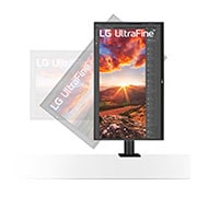 LG Moniteur Ergo IPS UHD 4K 27 po. avec USB de Type-C<sup>MC</sup>, 27UN880-B