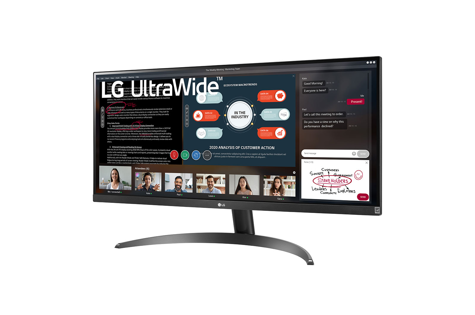 LG Moniteur IPS pleine HD 29 po. 21:9 UltraWide™ avec FreeSync<sup>MC</sup> d'AMD, 29WP500-B
