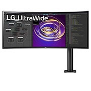 LG Moniteur Ergo QHD (3440 x 1440) UltraWide™ incurvé 21:9 de 34 po, 34WP88CN-B