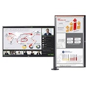 LG Moniteur QHD Ergo Dual de 27 po avec USB de type C, connexion en guirlande, 27QP88D-BS