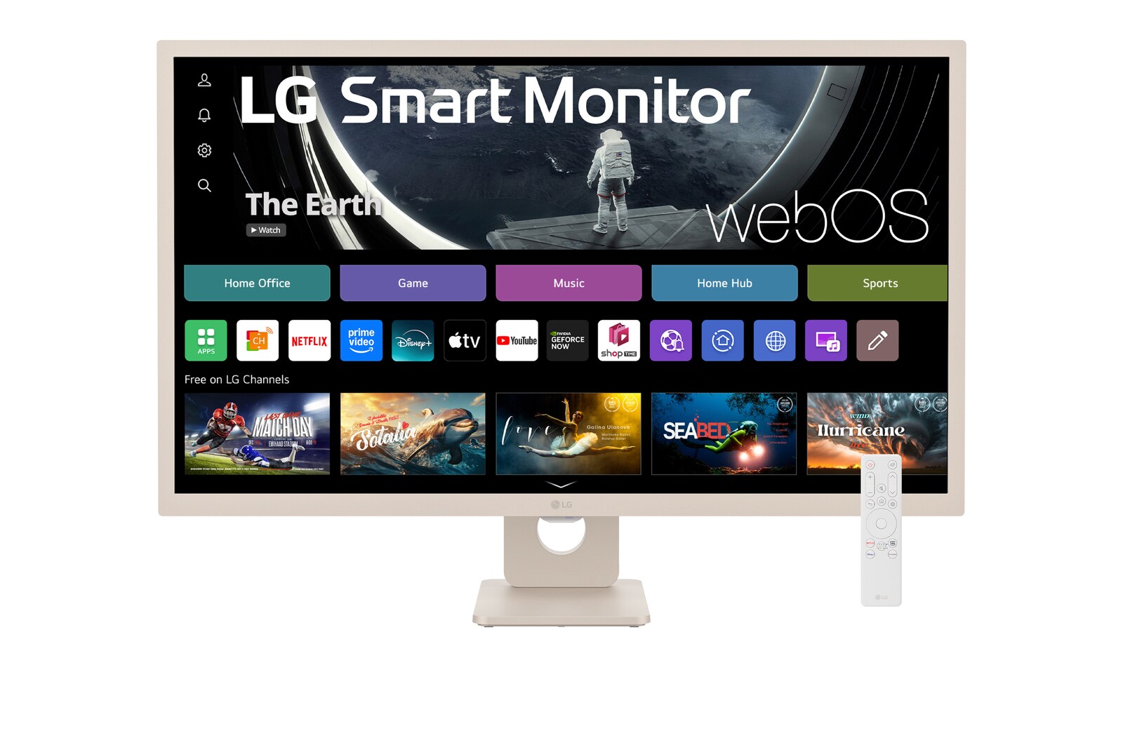 front view with remote control