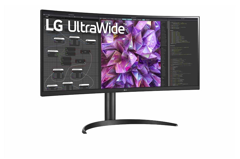 LG Moniteur incurvé UltraWide<sup>MC</sup> IPS QHD HDR 10 de 34 po avec commutateur intégré et USB de type C<sup>MC</sup>, 34WQ73A-B
