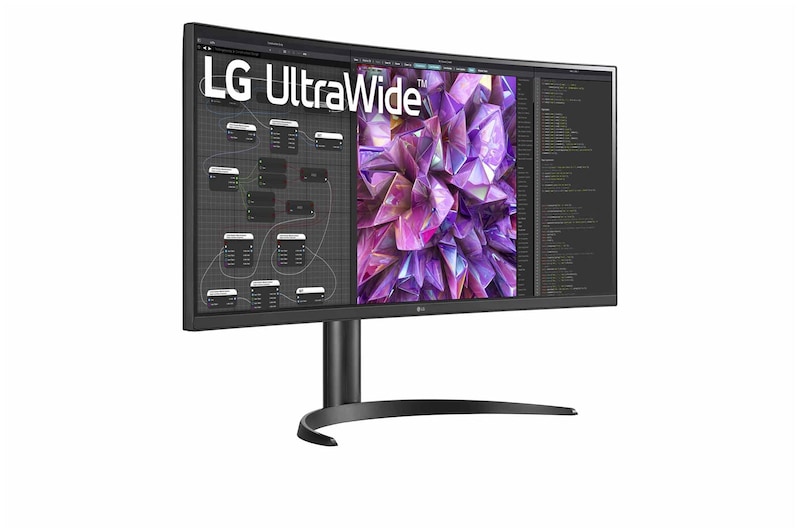 LG Moniteur incurvé UltraWide<sup>MC</sup> IPS QHD HDR 10 de 34 po avec commutateur intégré et USB de type C<sup>MC</sup>, 34WQ73A-B