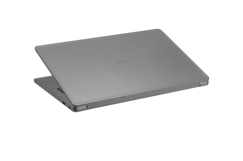 Rear view with the lid partially open