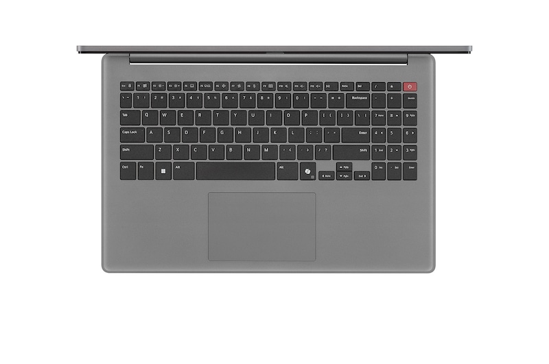 Top-down view of keyboard