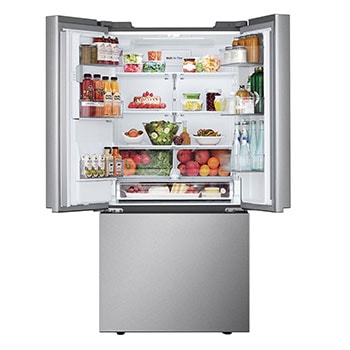 Front open view with food