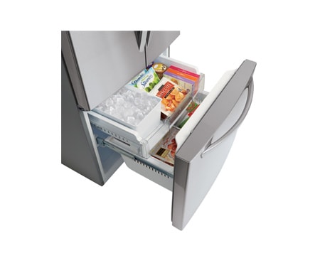 LG Réfrigérateur de 30 po d’une capacité de 22 pi3 avec porte à deux battants et refroidissement à débit d’air multiple, LFC22770ST