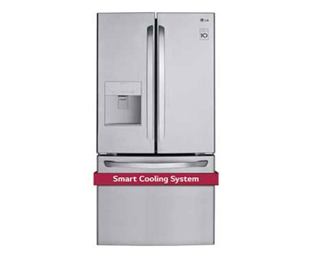 LG Réfrigérateur de 30 po d’une capacité de 22 pi3 avec porte à deux battants et distributeur externe d'eau, LFD22786ST