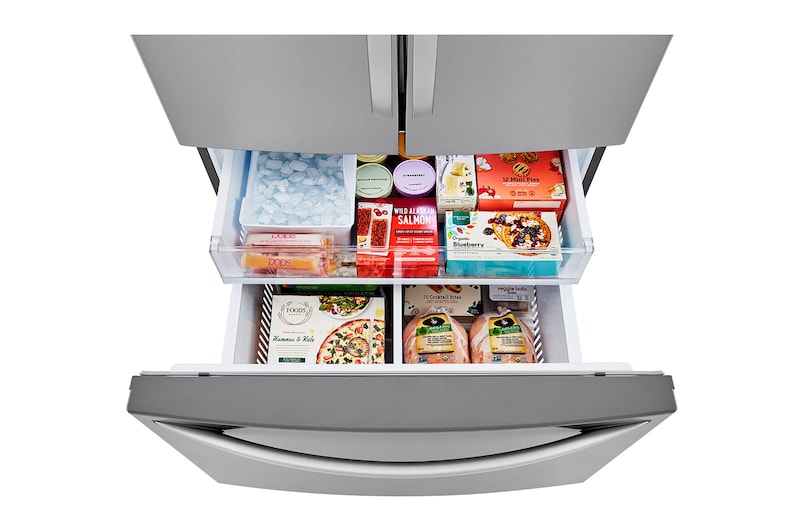 Freezer Door Opened Infill Top View