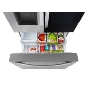 LG Réfrigérateur intelligent InstaView<sup>MC</sup> Counter-Depth MAX<sup>MC</sup> d'une capacité de 27 pi³ doté d'une porte à deux battants, LRFOC2606S