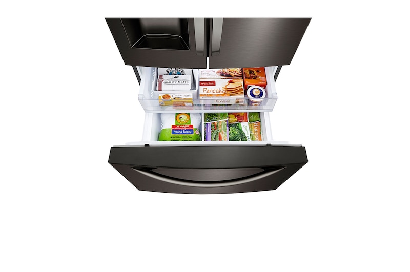 LG Réfrigérateur de 33 po avec porte à deux battants, avec Smart Cooling<sup>MC</sup> Plus et ThinQ<sup>MD</sup>, LRFXS2503D