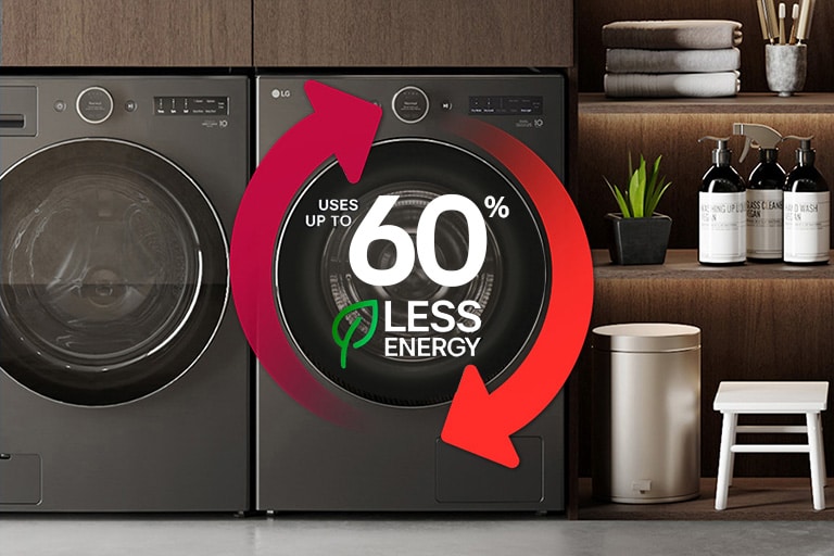 LG's Exclusive DirectDrive(R) Heat Pump Dryer