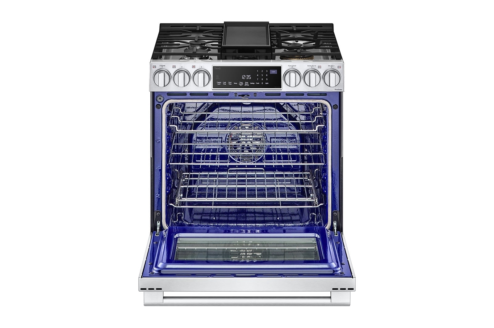 LG Cuisinière au gaz encastrable de 6,3 pi³ avec les technologies InstaView<sup>MD</sup>, ProBake Convection<sup>MD</sup> et Air Fry de LG STUDIO, LSGS6338F