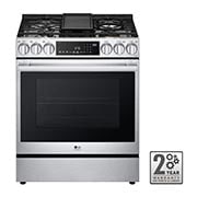 LG Cuisinière au gaz encastrable de 6,3 pi³ avec les technologies InstaView<sup>MD</sup>, ProBake Convection<sup>MD</sup> et Air Fry de LG STUDIO, LSGS6338F