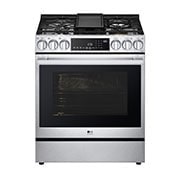 LG Cuisinière au gaz encastrable de 6,3 pi³ avec les technologies InstaView<sup>MD</sup>, ProBake Convection<sup>MD</sup> et Air Fry de LG STUDIO, LSGS6338F