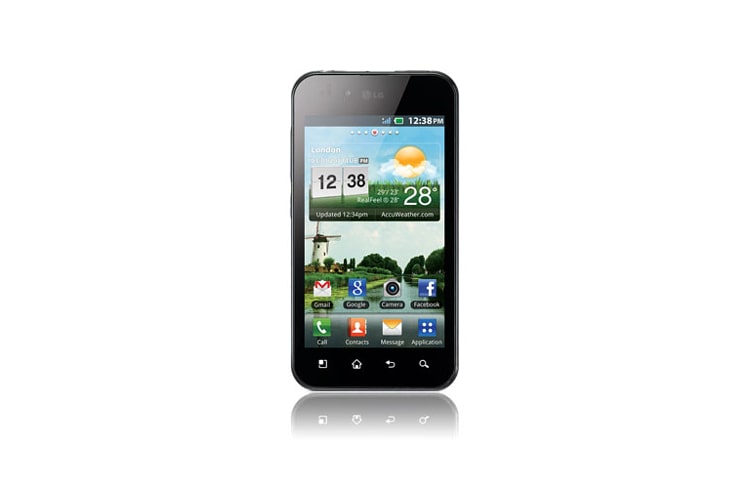 LG Optimus Black | Mince. Léger. Lumineux. Puissant et efficace. Également disponible en blanc., LGP970