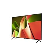 Vue latérale gauche du téléviseur OLED de LG, OLED B4