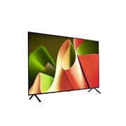 Vue latérale droite du téléviseur OLED de LG, OLED B4