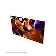 Vue inclinée depuis le dessus du téléviseur OLED evo de LG, OLED G4