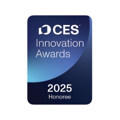 Abzeichen „2025 CES Innovation Awards“ mit Ehrung „2025 Honoree“.